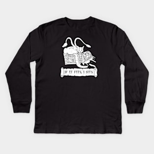 If it Fits, I Sits - Alternate Kids Long Sleeve T-Shirt